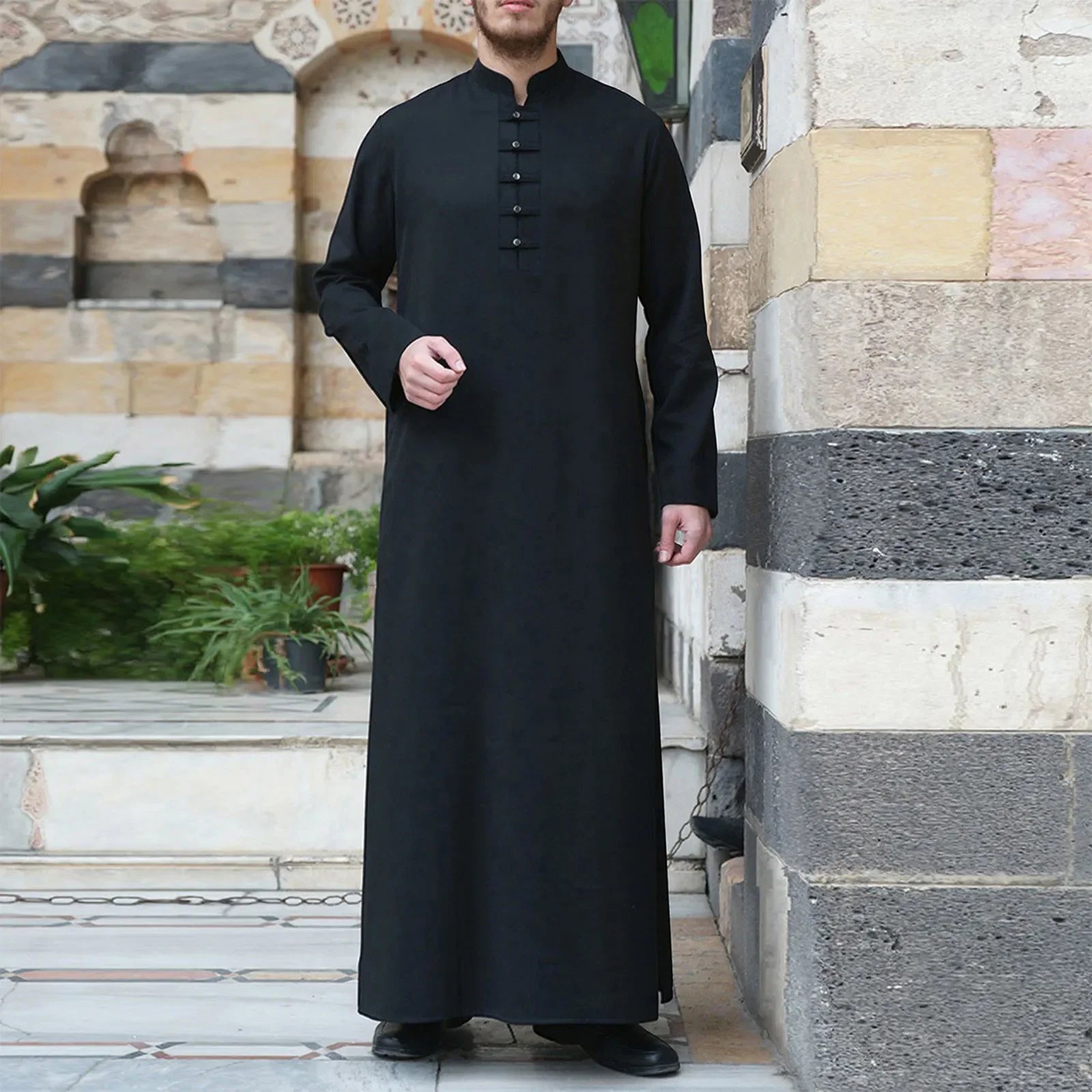 Muslim robe men's Saudi Arabian Islamic clothing fashion Islamic dress Eid al Fitr
