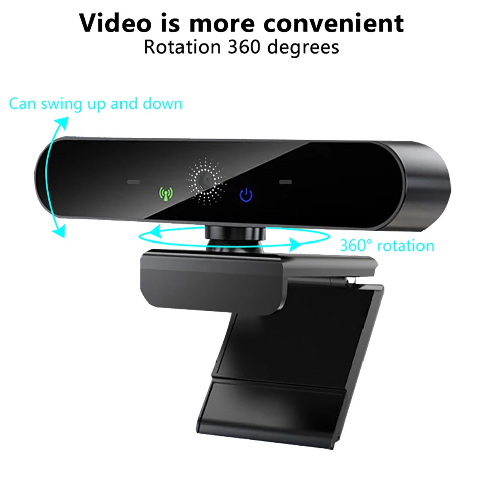 HD 4K Webcam PC 1080P 2K Web Camera with Microphone Autofocus USB Computer Laptop Camera for Living / Video Calling / Conference