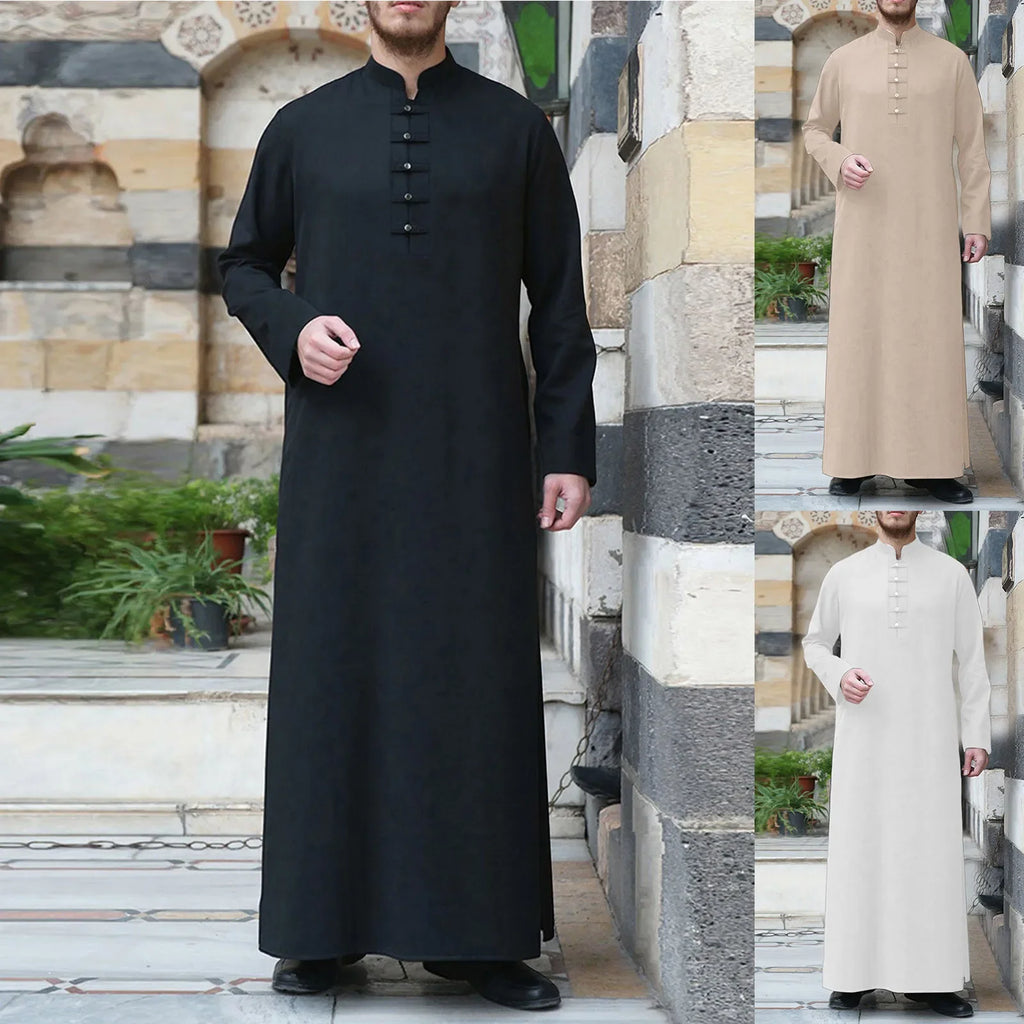 Muslim robe men's Saudi Arabian Islamic clothing fashion Islamic dress Eid al Fitr