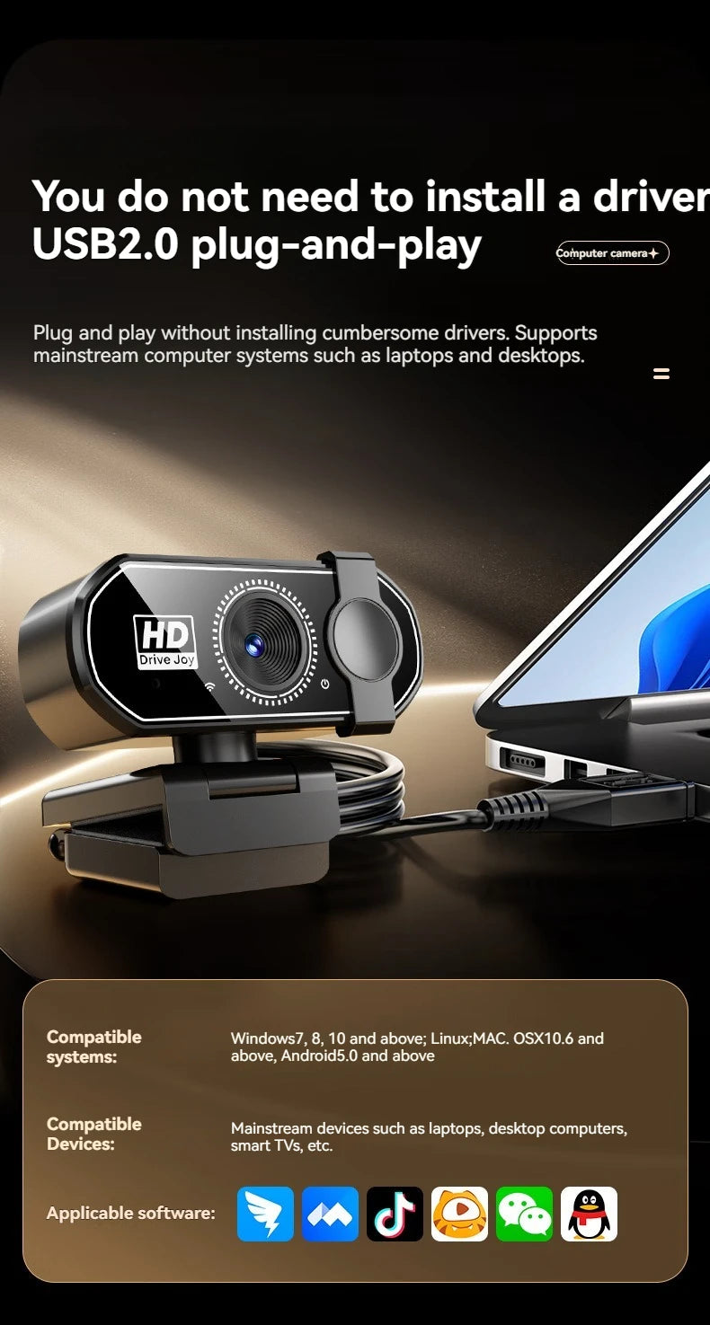 Xiaomi Q27 4K Webcam 2K Autofocus Streaming Web Cam 1080P Full HD Video Camera With Microphone For PC/Laptop For Live 2025 New