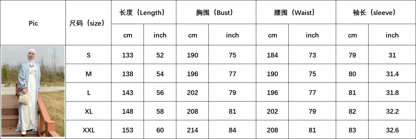 Summer Satin Open Abaya Kimono Muslim Long Hijab Dress Turkey Abayas for Women Dubai Puff Sleeve Islam Modest Outfit Kaftan Robe