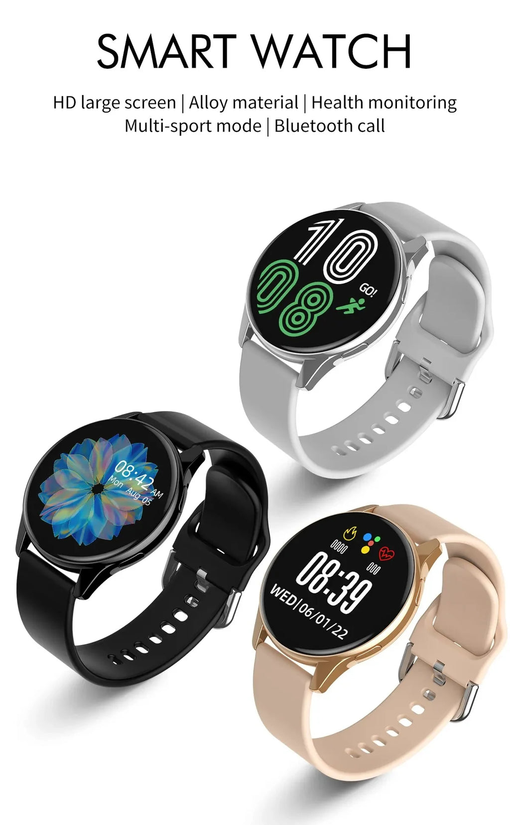 LIGE New Smart Watch 2025 Wireless Charging Smartwatch Bluetooth Calls Watches Men Women Fitness Bracelet Custom Watch Face +Box
