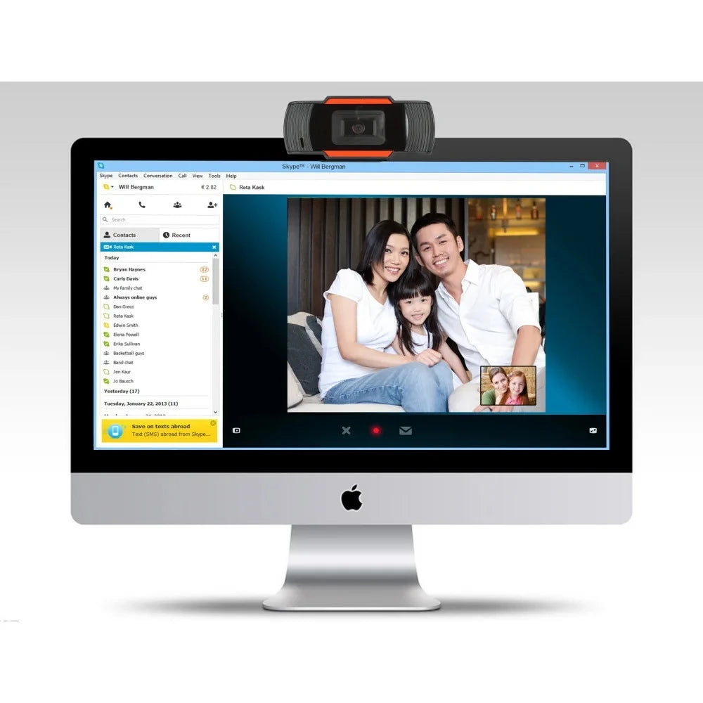 USB Webcam Drive-Free Computer Webcam  Webcasting HD Video Conferencing E-learning Strong Compatibility Meet Most Systems