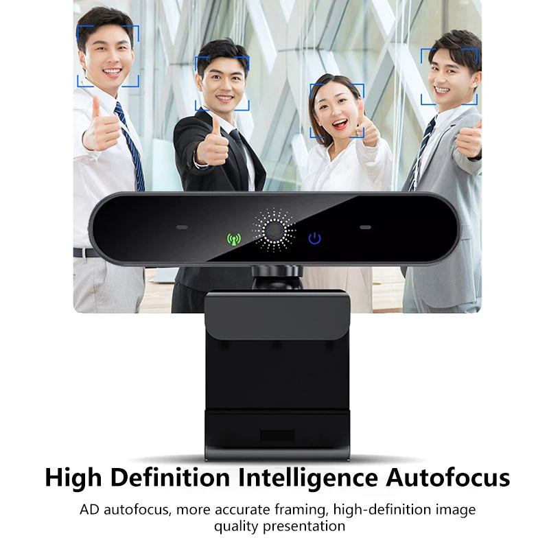 HD 4K Webcam PC 1080P 2K Web Camera with Microphone Autofocus USB Computer Laptop Camera for Living / Video Calling / Conference