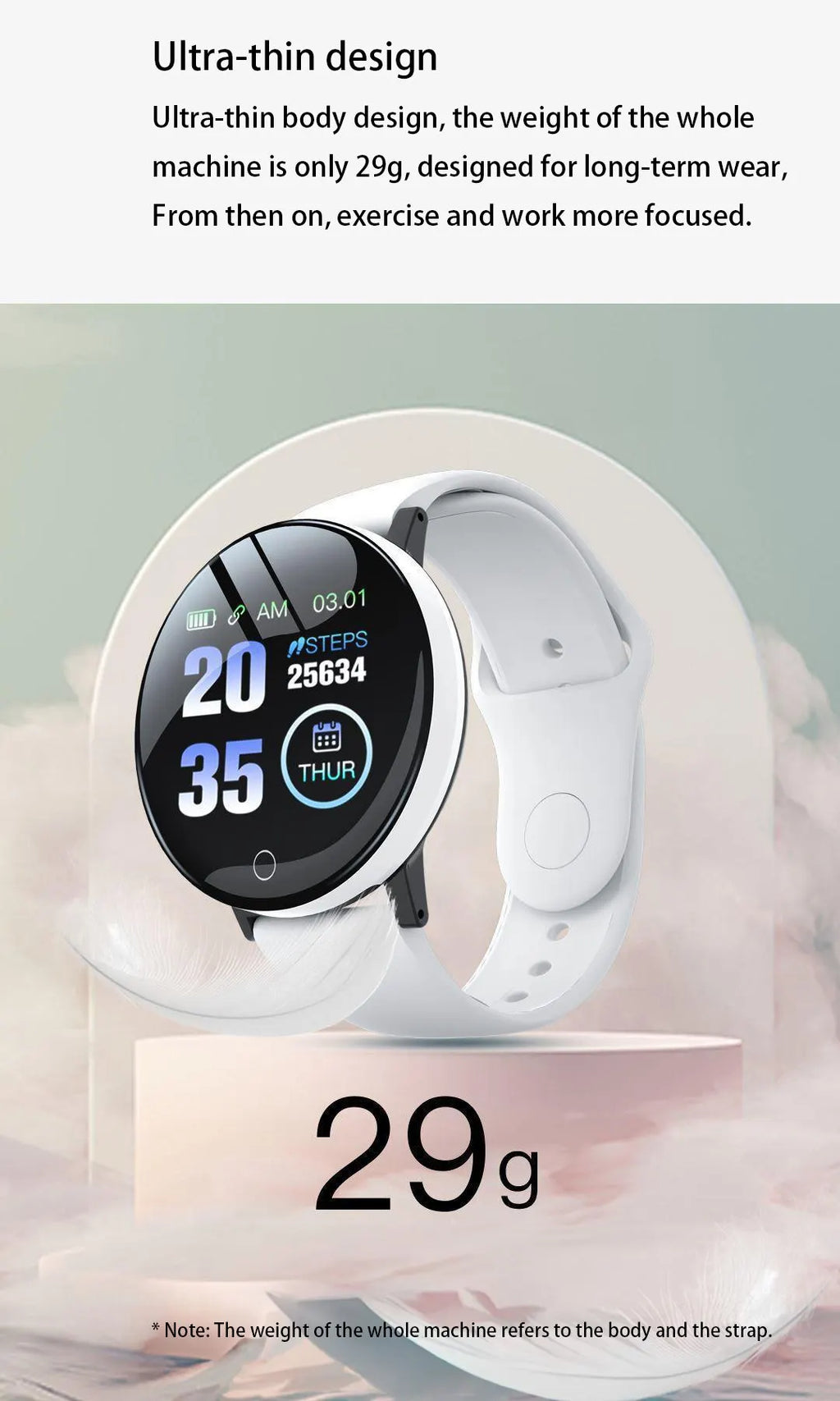 2025 New D18 Multifunctional Smart Watch Men & Women Bluetooth Connected Phone Music Fitness Sports Bracelet Sleep Monitor watch