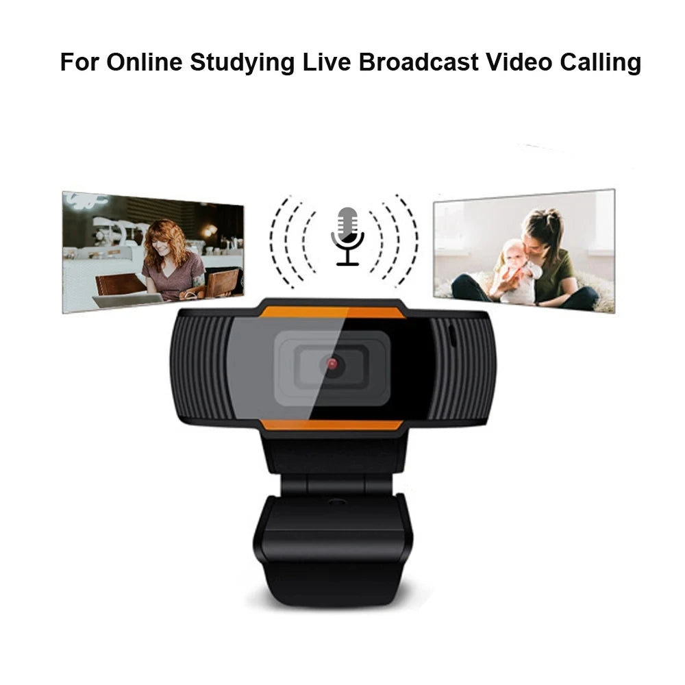 USB Webcam Drive-Free Computer Webcam  Webcasting HD Video Conferencing E-learning Strong Compatibility Meet Most Systems