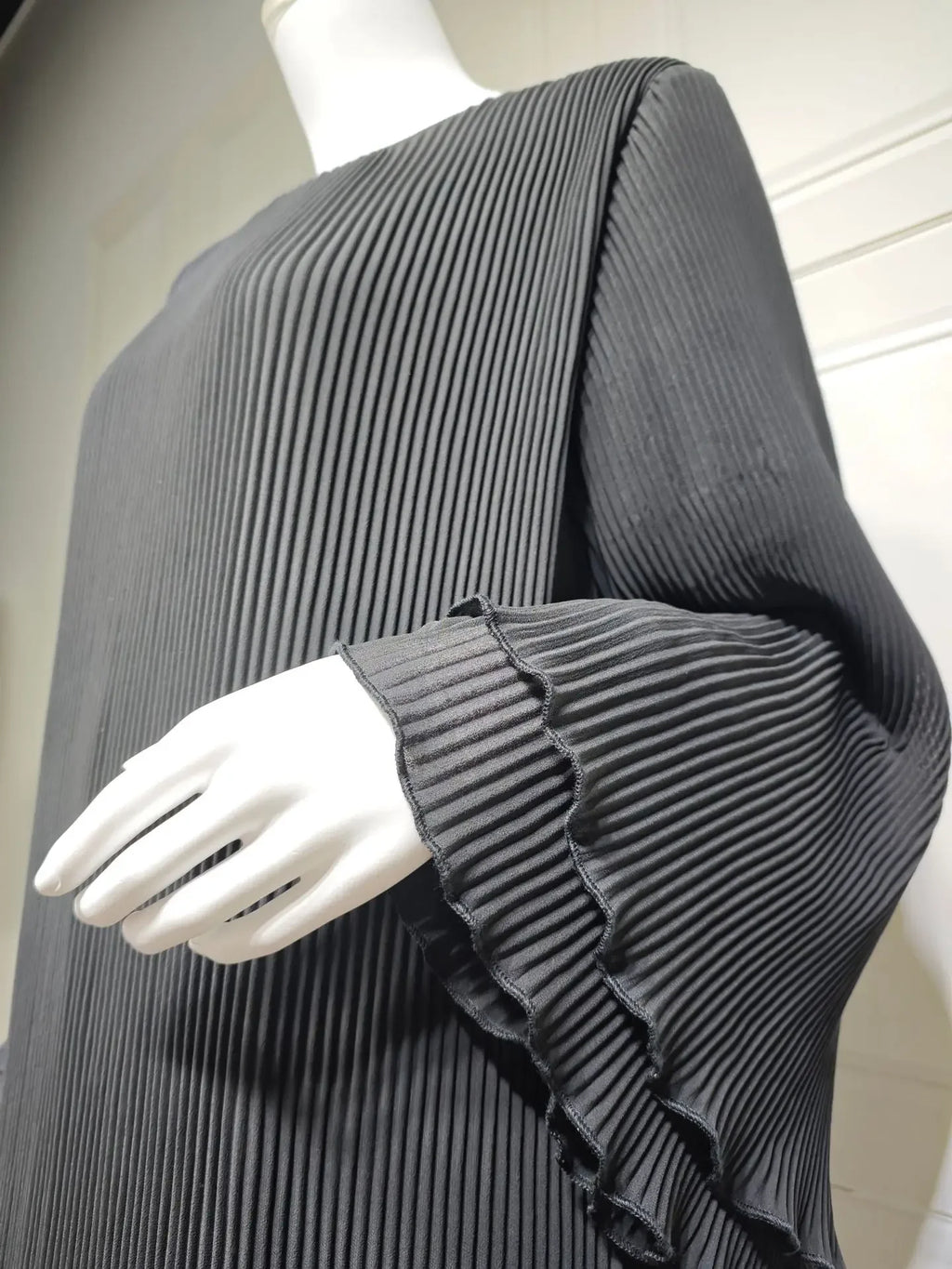 Eid Muslim Dress for Women Pleated Flare Sleeve Jalabiya Kaftan Islam Vestidos Arab Long Robe Ramadan Morocco Dubai Abayas 2025