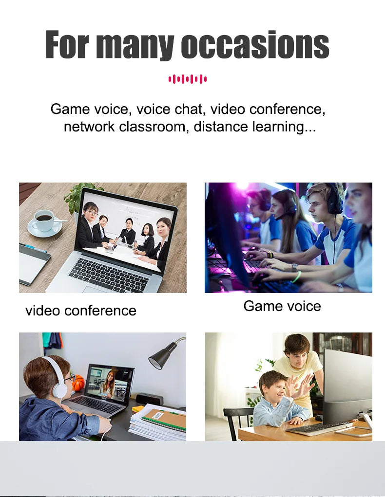 Professional USB Condenser Microphone For PC Laptop Streaming Video Games YouTube Podcasts  Vocals