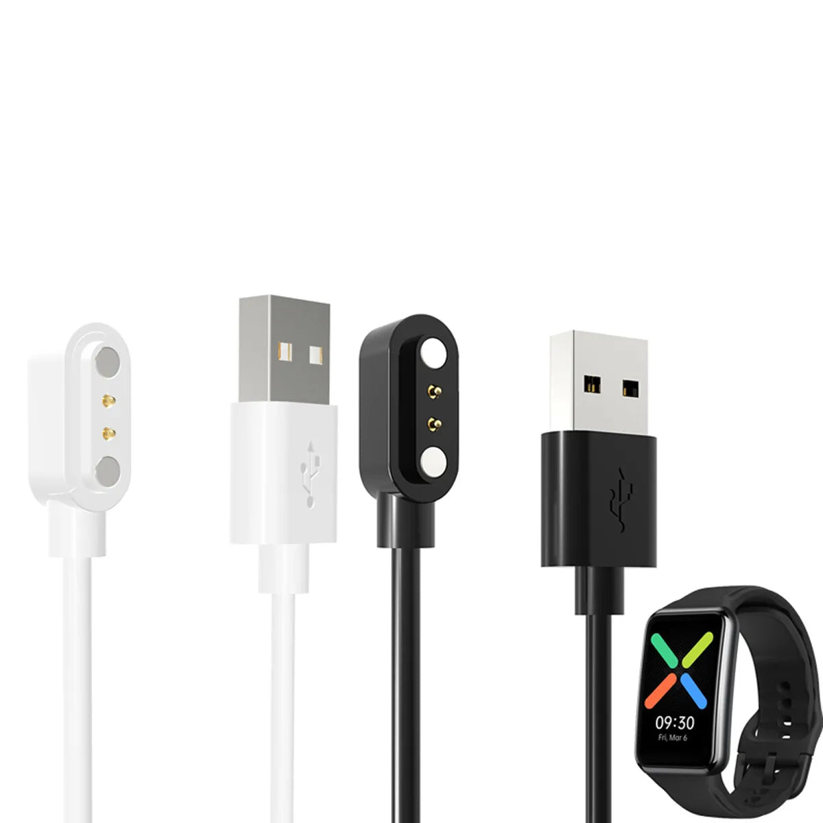 Chargeur Montre Smartwatch Adapter 1.2M USB Charger Cable For OPPO Watch Free/Ticwatch GTH Fast Charger Sports Watch Accessories