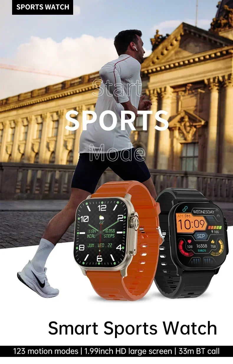 Watch 9 Ultra Smart Watch 49mm 2025 New NFC Men Women GPS Track Bluetooth Call BT Music Games Wireless Charging Smartwatch