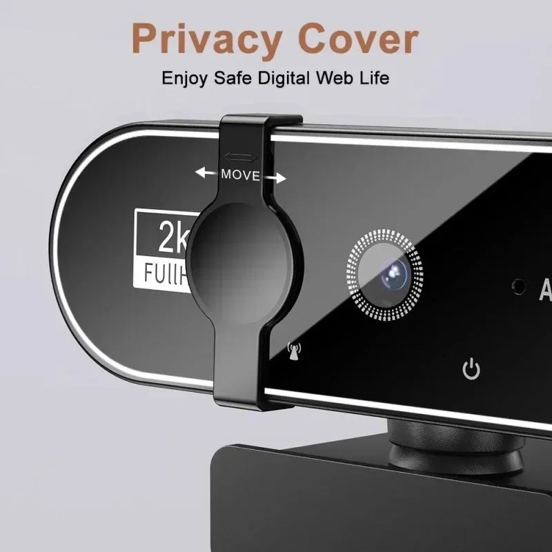 4K Full HD Webcam with Microphone Autofocus 8MP Website Camera for Windows PC Laptop IOS Macbook External Web Cam Video Calling